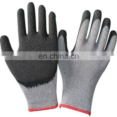10 Gauge Grey Safety Construction Gloves Latex Gloves Latex Coated Gloves
