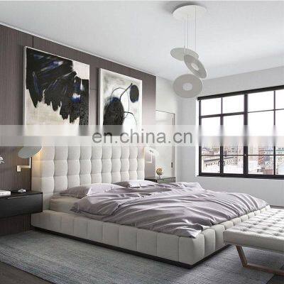 New arrival  modern America style bedroom furniture King size wedding soft bed frame