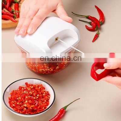 Multi Handheld Mixer Vegetable Cutter Kitchen Processor Manual Mini Food Chopper Garlic