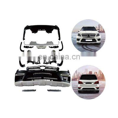 GBT drop shipping car bumpers mercedes-benz gl class x166 body kit  GL63 amg style facelift for mercedes benz body kit x166