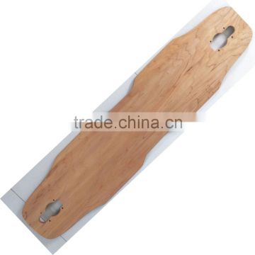OEM wood Canadian maple or bamboo drop through long board deck longboard model-019