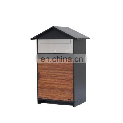 Waterproof Wall Mounted Letterbox Door Home Wooden Parcel Mailing Box Safe Wall Post Box
