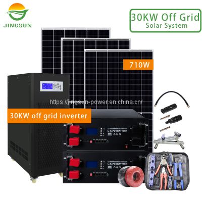 30KW Off Grid Solar System 710W panels