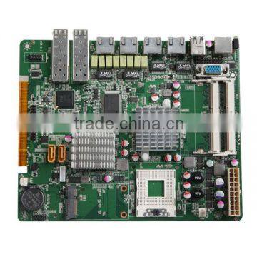 Intel GM45 Chipset firewall motherboard with windows operating system (GM45-6LAN(B))