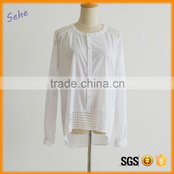 long sleeve button fashion ladies uniform shirt career working blouse                        
                                                                                Supplier's Choice