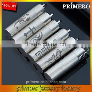 Titanium Stainless Steel Pill Case Holder Cylinder Tube Cremation Urn Diffuser Pendant