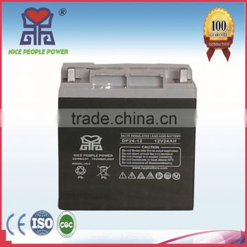 accept LC / TT payment for lead acid battery 12V24AH Nice People Power Battery