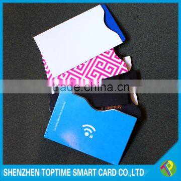 200g Aluminum foil paper credit card protector RFID blocking sleeve