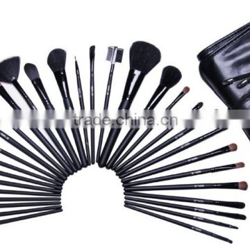 32pcs Professional Cosmetic Facial Make up Brush Tools Set Make-up Toiletry Kit Wool Brand Black Pouch Bag
