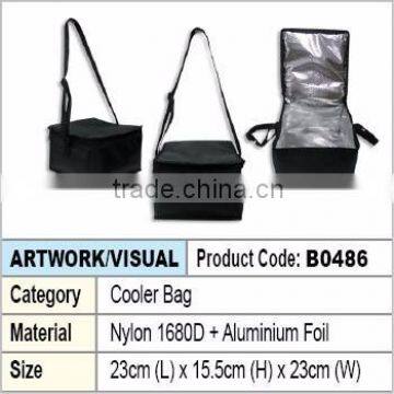 Cooler bag with aluminium foil (black)