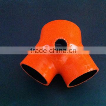 High Performance Three Hole connector Silicone Hose