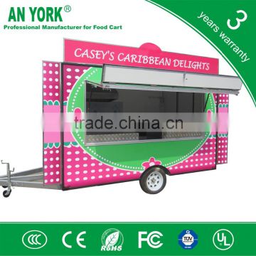 2015 HOT SALES BEST QUALITYslush food cart horse cart with ramp door movable food cart
