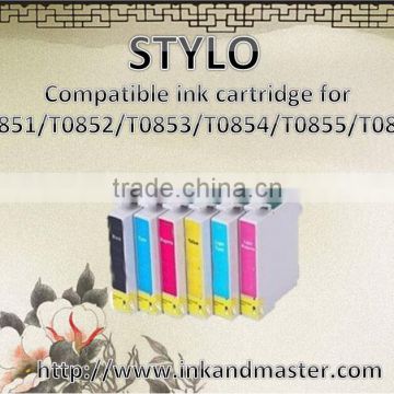 Compatible ink cartridge for T0851/T0852/T0853/T0854/T0855/T0856
