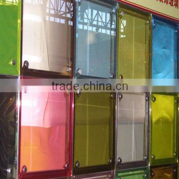 toughened laminated glass with colourful pvb