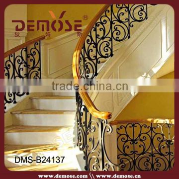circular stair wrought iron railing modern