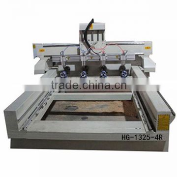 HG-1325-4R China famous brand on sale 2014 newest 4-axis wood cnc router cnc 3d