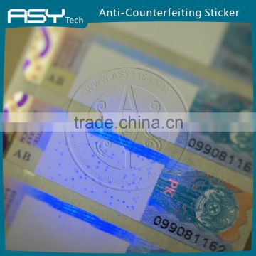 Security hot stamping hologram paper sticker for red wine                        
                                                Quality Choice