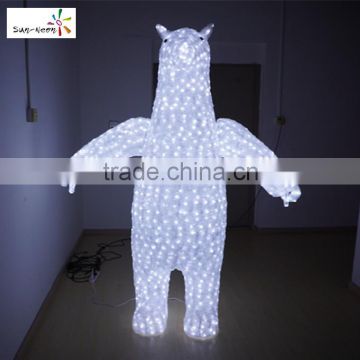 Led christmas lights clearance cute crystal bear outdoor decorations fancy led chasing christmas lights