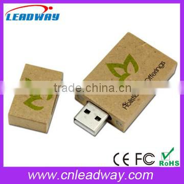 Kraft Paper USB 2.0 Flash Drive, Recycled Paper USB 2.0 Stick