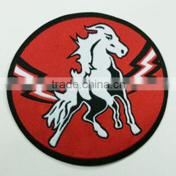 excellent strong horse laser cut woven label