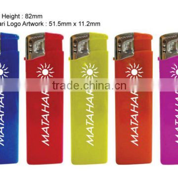five solid electronic lighter with beautiful logo