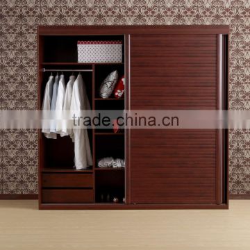 Fashionable South American Style sliding door roller Melamine Closets