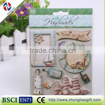 high quality colorful decorate 3d wall sticker card