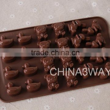 FDA animal shaped silicone chocolate molds