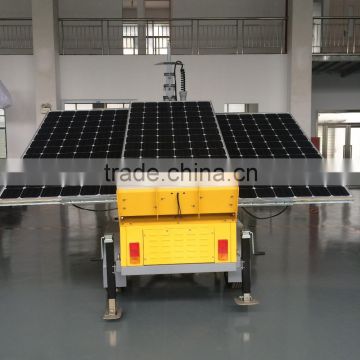 Construction Chinese suppplier 900w Solar panel Mobile Lighting Tower