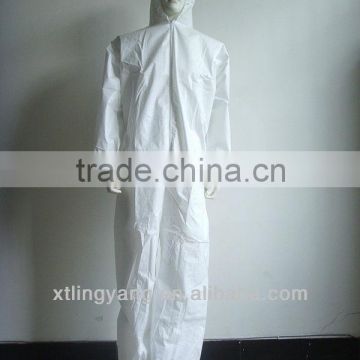 White single use coverall