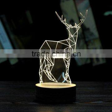 unique acrylic deer table lamp