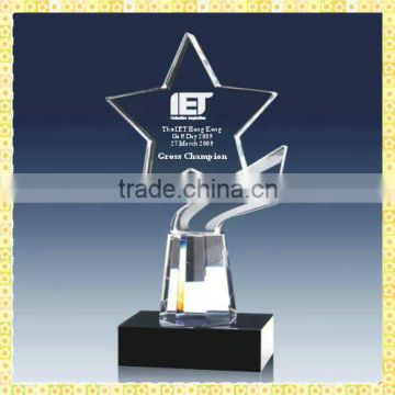 New Arrival Crystal Star Trophy And Award For TV Grand Prix Gifts