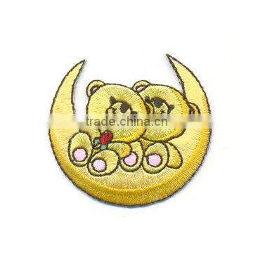 wholesle professional custom made embroidery cute bear patches