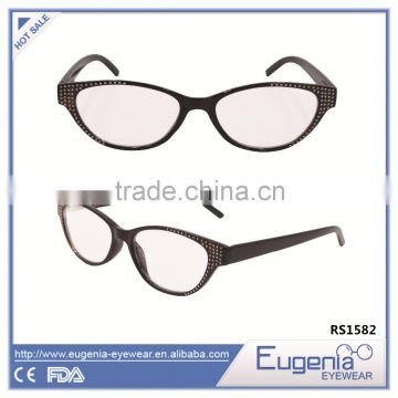 promotional fashion round style plastic reading glasses