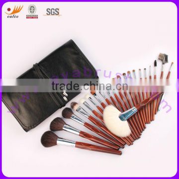 Maroon practical 22pcs professional cosmetic brush set ,OEM/ODM
