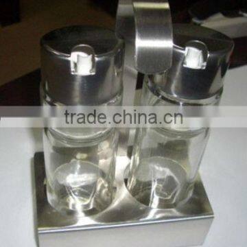 2 in 1 commercial manufacturer glass oil and vinegar bottle