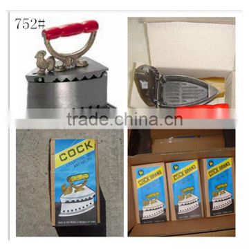752 cock brand 1.7kg/1.8kg/2.0kg/2.3kg charcoal iron professional factory with low price
