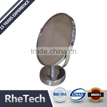 Five Inches 3X Magnification Metal Round Concave Cosmetic Countertop Mirror