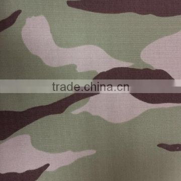 260gsm 50% Polyester/50% Cotton camouflage printed ripstop fabric
