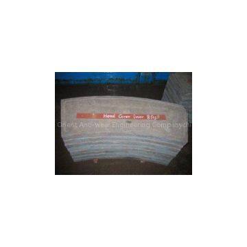 HRC52 High Cr White Iron Castings End Liners For Cement Mill Iron Casting