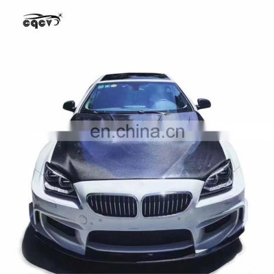 Beautiful carbon fiber PD style wide body kit for BMW 6 series F12 F13 front bumper rear bumepr rear lip side skirts and fender