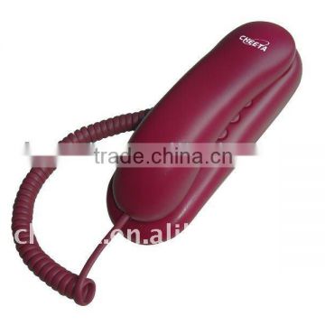 Decorative desk/wall mounted slim telephone for home