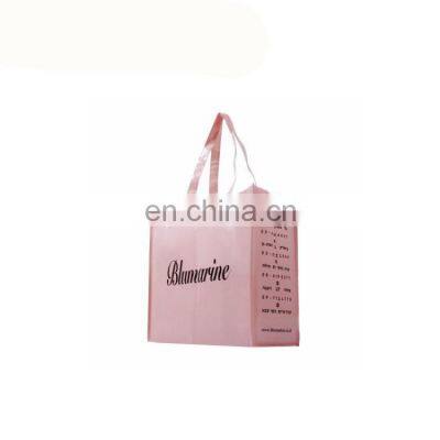 Custom pictures printing laminated reusable pp non woven grocery shopping bag with handle