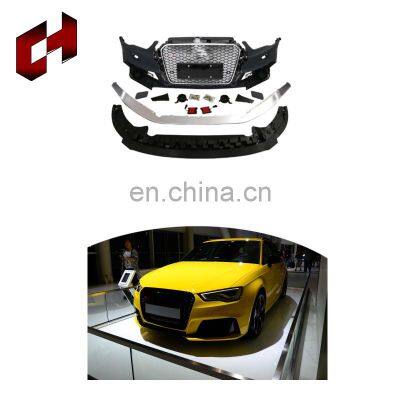 CH Cheap Manufacturer Car Accessories Black Bumper Front Lip Brake Turn Signal Conversion Bodykit For Audi A3 2014-2016 To Rs3