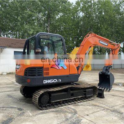 Original doosan excavator dh60 , Doosan crawler digging machine , Used doosan machinery