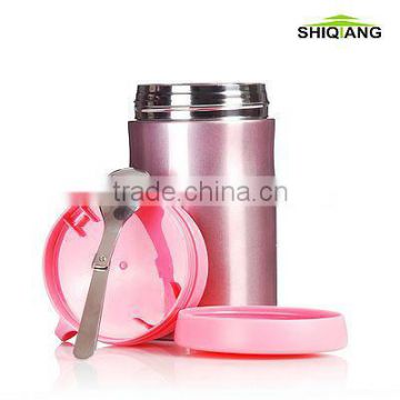 500ml steel vacuum container with logo and color