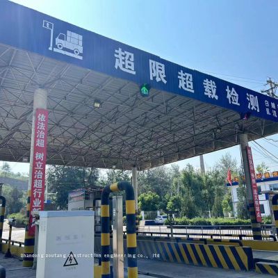 ShanDong space frame gas fuel filling station canopy