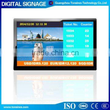 42" Interactive Wall Mount Advertising LCD Queuing Digital Singange Display