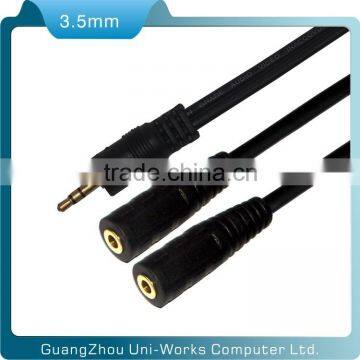 3.5mm Male to 2Female splitter audio Cable