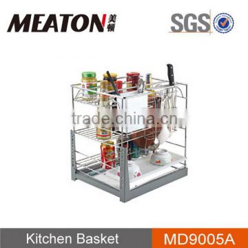 Super quality modern High quality metal wire and morden kitchen pull-out basket